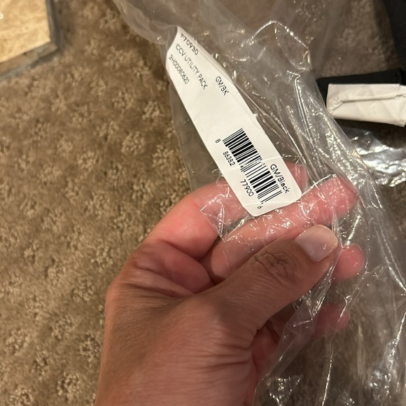 NWT Coach “CCV Utility Pack” Back Pack Black Genuine Leather & Canvas 19X12 - Picture 12 of 15